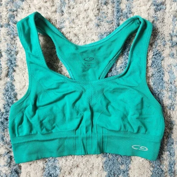 Champion Green Sports Bra || XS EUC - Picture 3 of 7